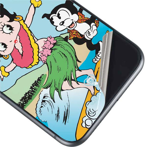 Betty Boop Surfing iPhone 11 Skin